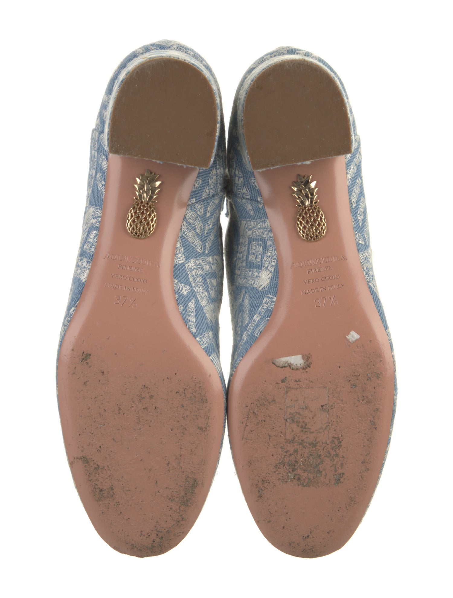 Aquazzura Denim Printed Boots